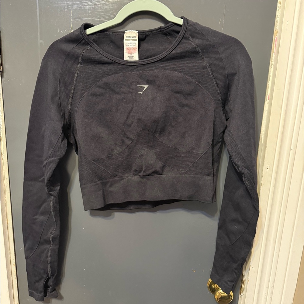 Gymshark Dark Gray Women's Cropped Sweatshirt